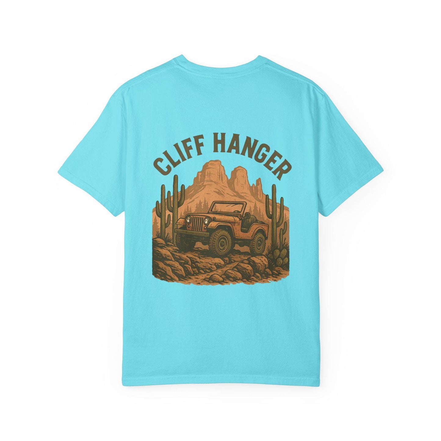 Cliff Hanger Trail T-Shirt – No Roads, No Rules Adventure Tee