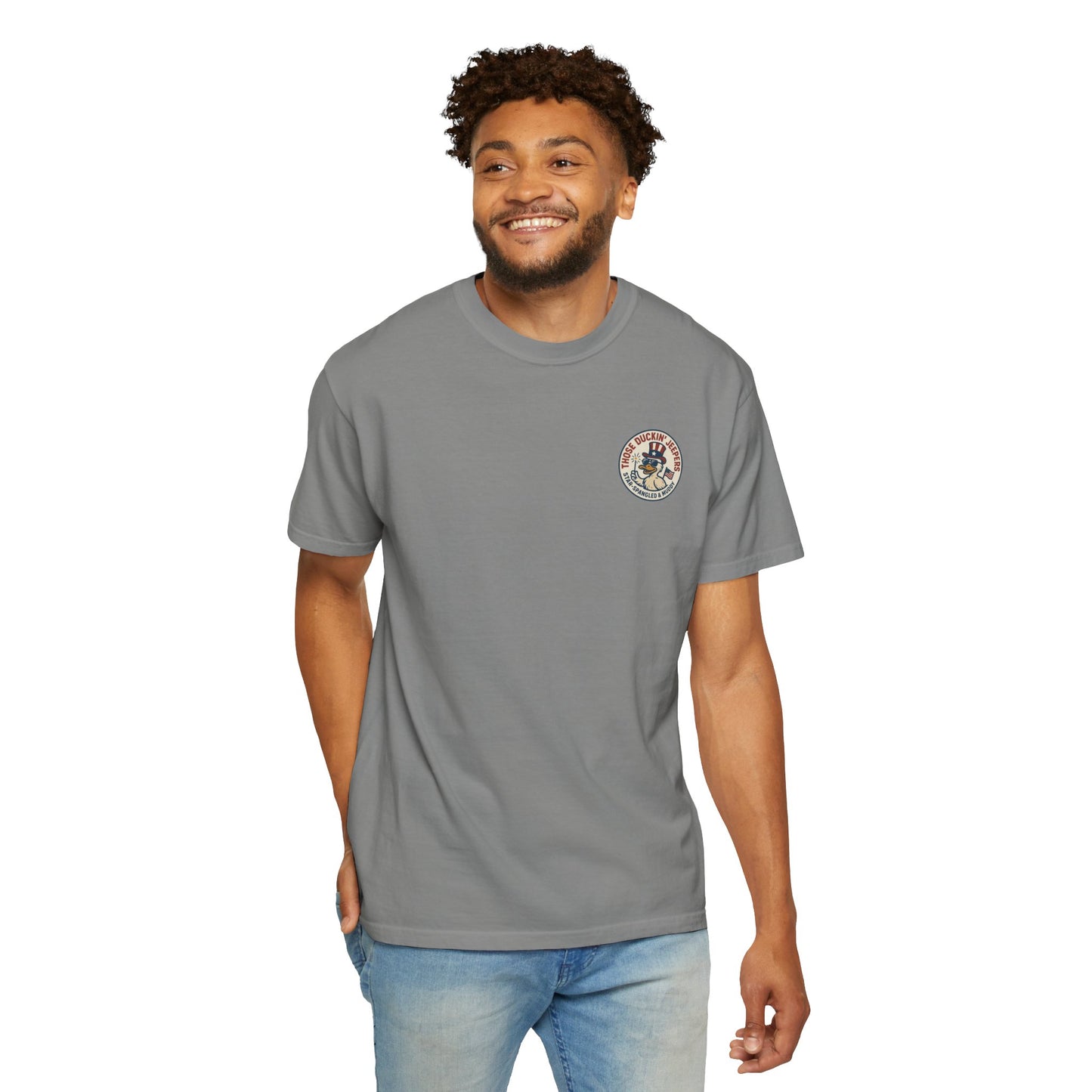 Patriotic Duck T-Shirt, Funny Unisex Tee, 4th of July Shirt, Jeep Lover Gift, Summer Casual Wear
