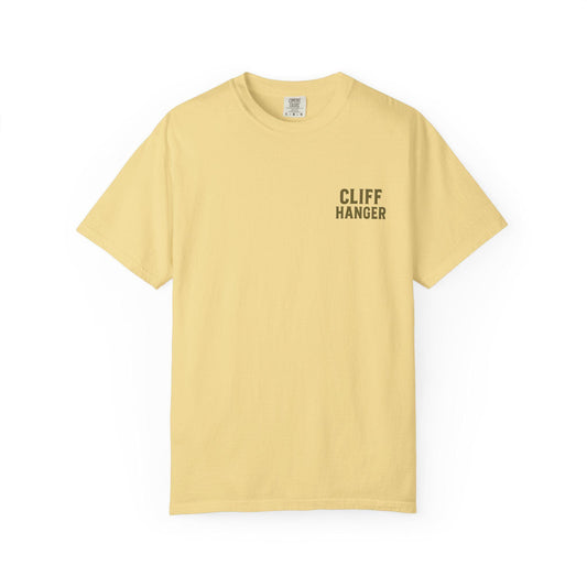 Cliff Hanger Trail T-Shirt – No Roads, No Rules Adventure Tee