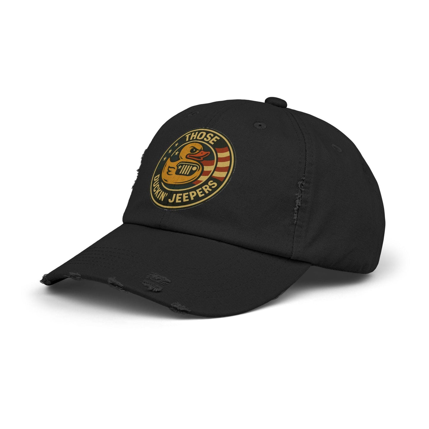 Distressed Cap with 'those duckin jeepers' Quote, Unisex Hat, Jeep Lovers G…