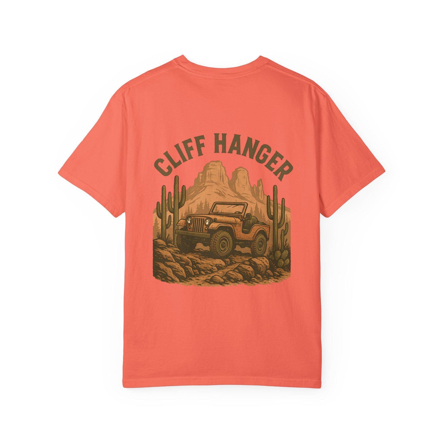 Cliff Hanger Trail T-Shirt – No Roads, No Rules Adventure Tee