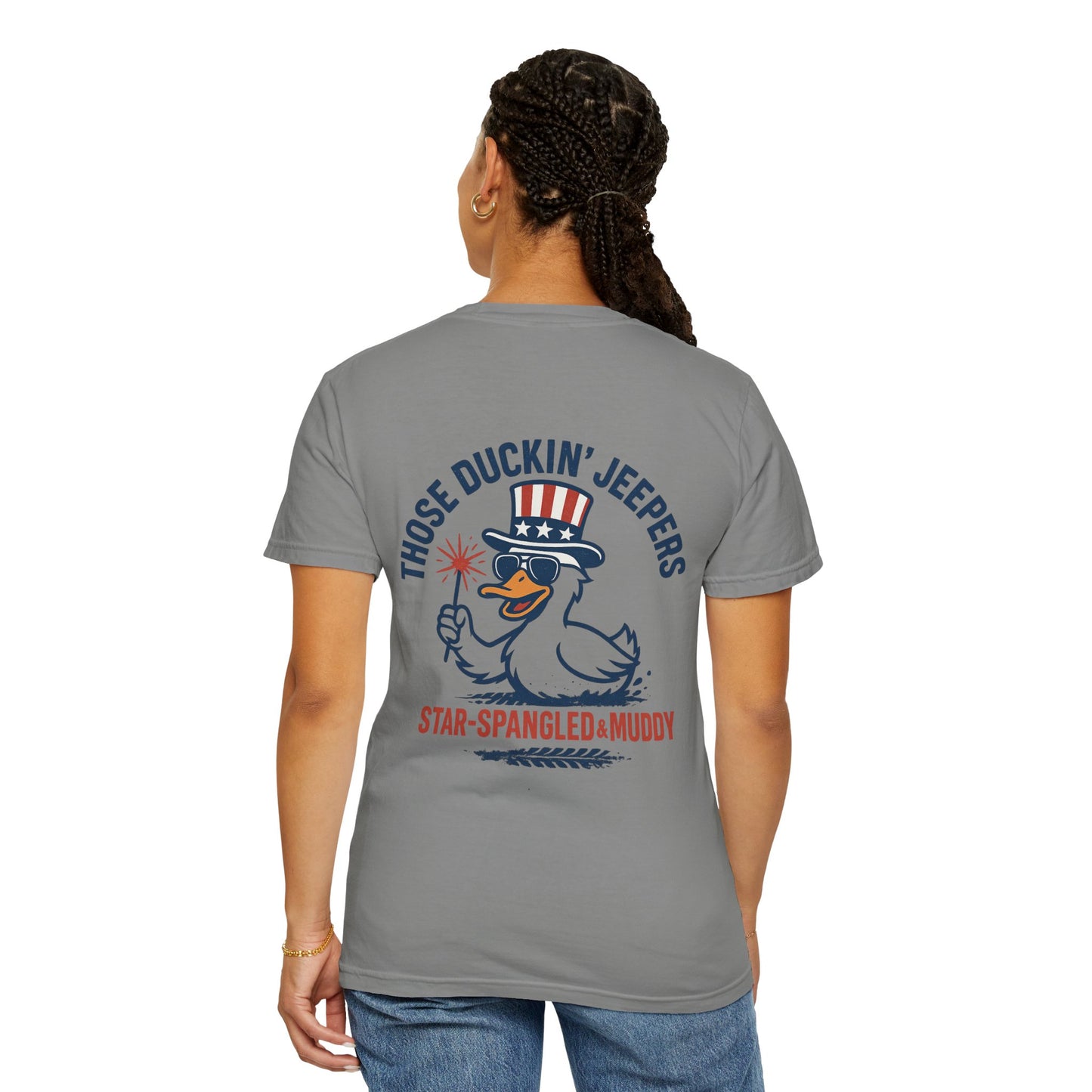 Patriotic Duck T-Shirt, Funny Unisex Tee, 4th of July Shirt, Jeep Lover Gift, Summer Casual Wear