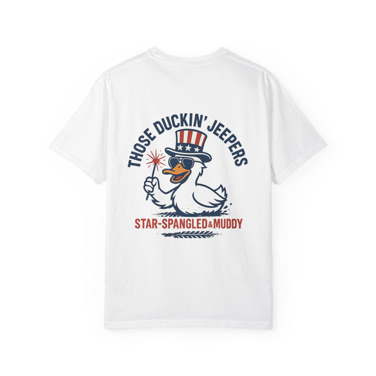 Patriotic Duck T-Shirt, Funny Unisex Tee, 4th of July Shirt, Jeep Lover Gift, Summer Casual Wear