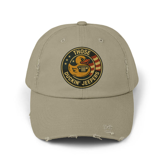 Distressed Cap with 'those duckin jeepers' Quote, Unisex Hat, Jeep Lovers G…