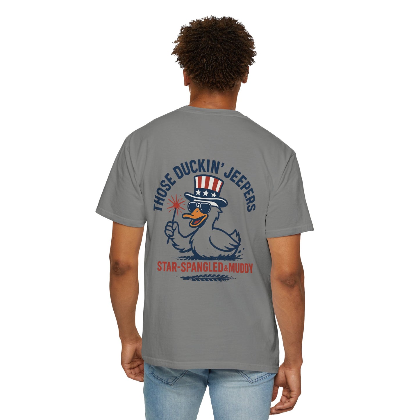 Patriotic Duck T-Shirt, Funny Unisex Tee, 4th of July Shirt, Jeep Lover Gift, Summer Casual Wear