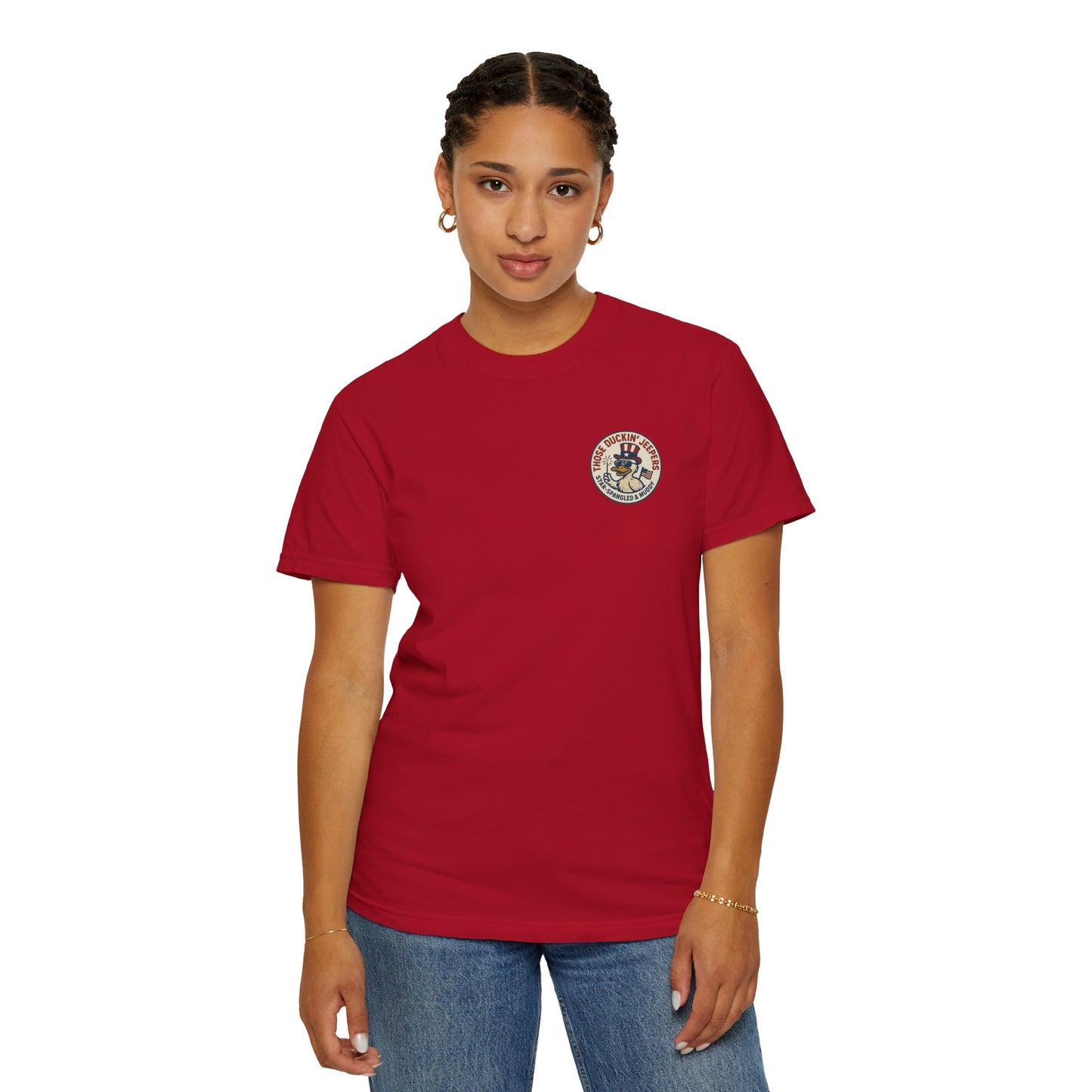 Patriotic Duck T-Shirt, Funny Unisex Tee, 4th of July Shirt, Jeep Lover Gift, Summer Casual Wear