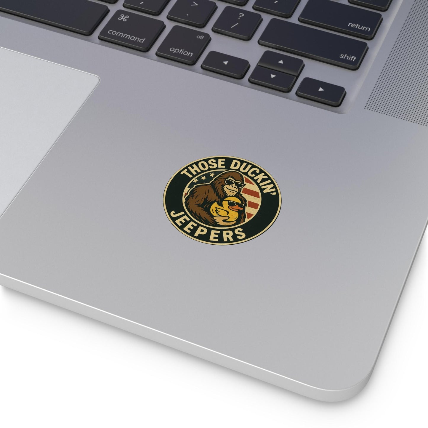 Those Duckin Jeepers Funny Sasquatch & Duck Vinyl Stickers,4x4,, trail rate…