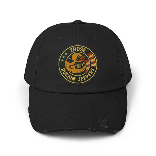 Distressed Cap with 'those duckin jeepers' Quote, Unisex Hat, Jeep Lovers G…