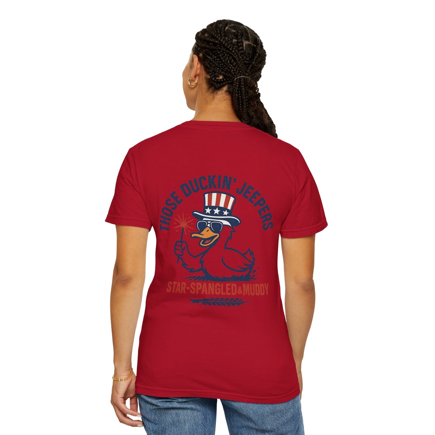 Patriotic Duck T-Shirt, Funny Unisex Tee, 4th of July Shirt, Jeep Lover Gift, Summer Casual Wear
