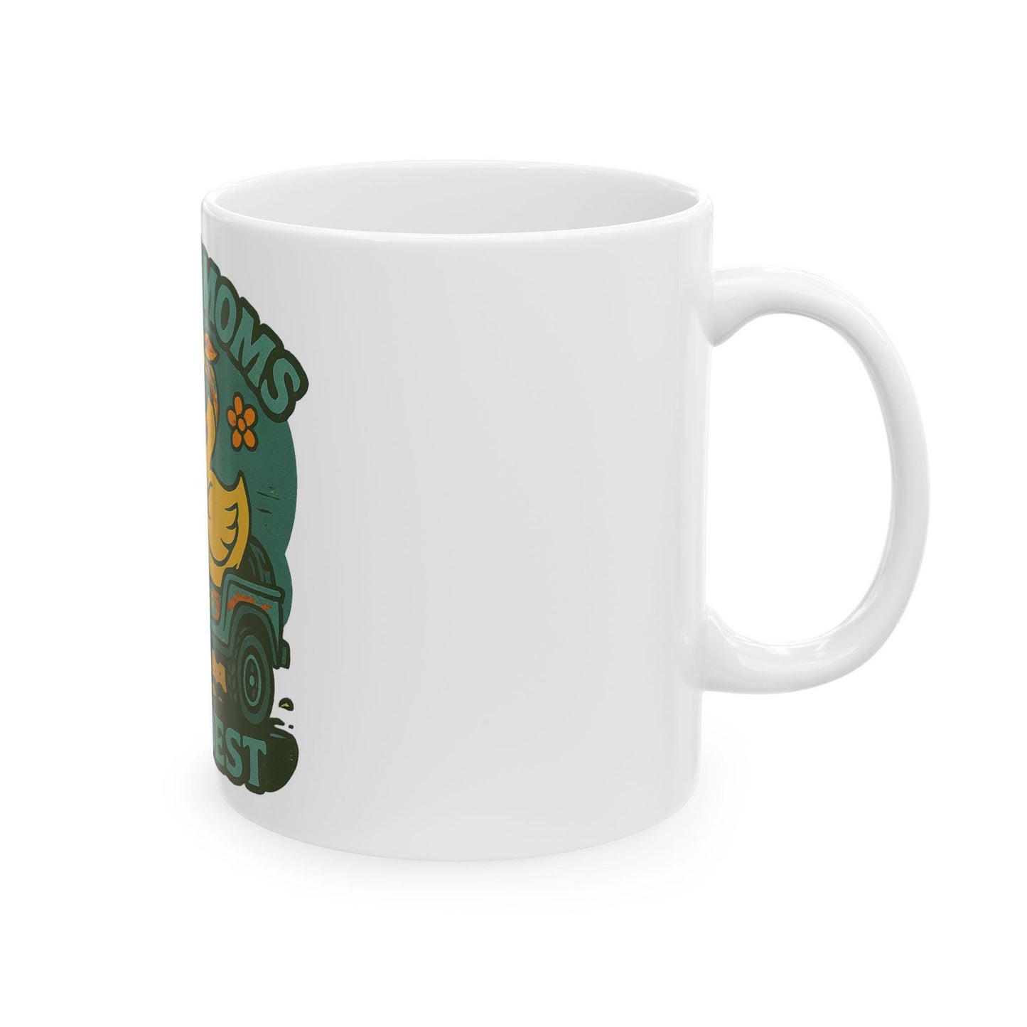 Funny Duckin Jeepers Ceramic Mug, Mothers Day Gift, 11oz 15oz Cup, Jeep Lov…