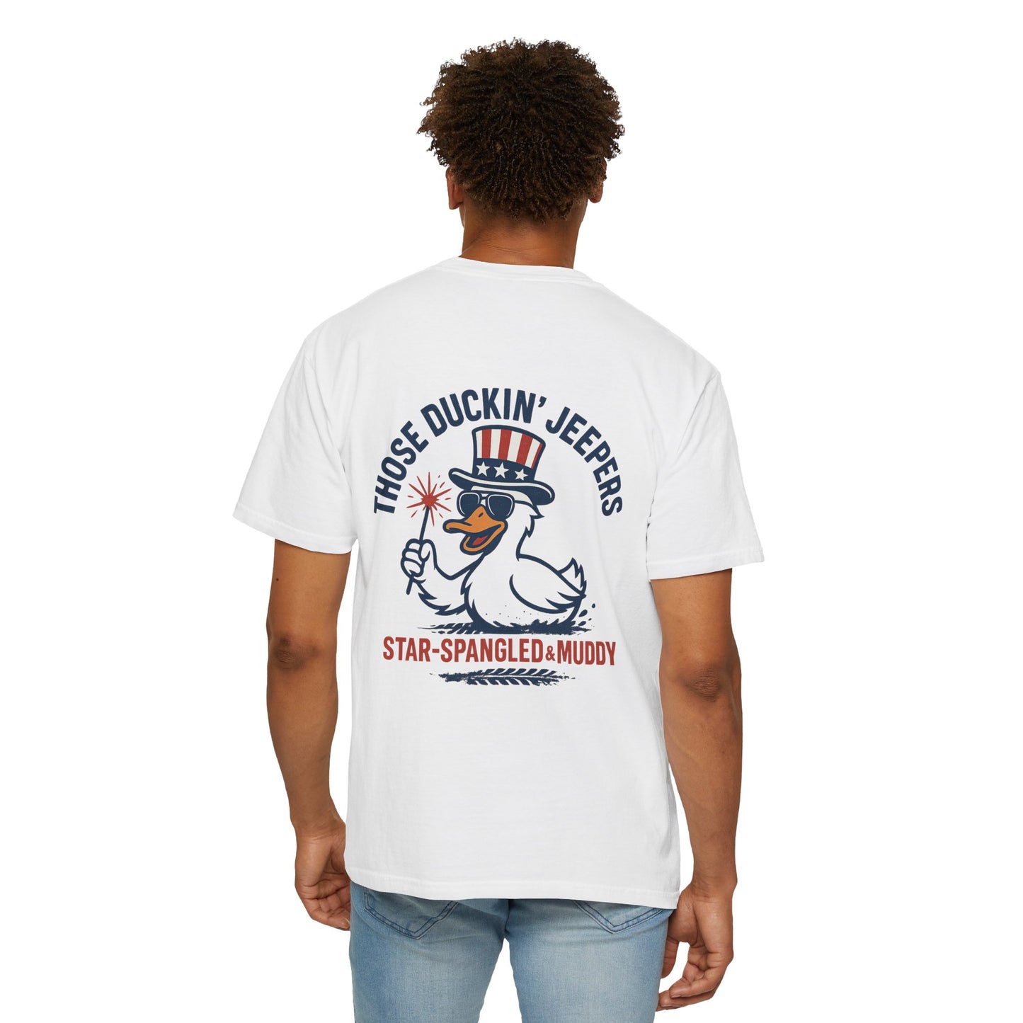 Patriotic Duck T-Shirt, Funny Unisex Tee, 4th of July Shirt, Jeep Lover Gift, Summer Casual Wear